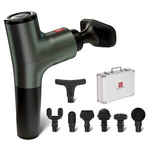 New Massage Gun Deep Tissue Massager Metal Gray